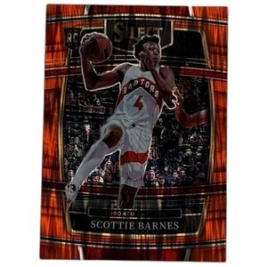 Scottie Barnes RC 2021-22 Panini Select Orange Flash Prizm #74 Raptors
